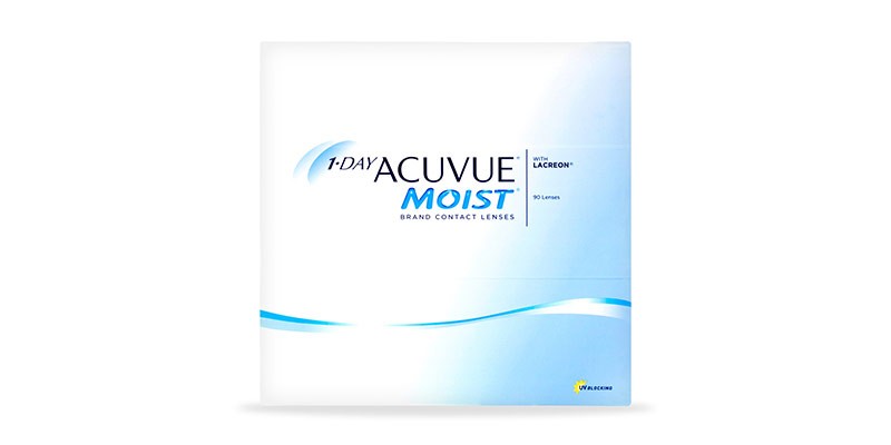 1-DAY ACUVUE® MOIST, 90 pack